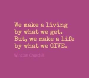what we give - quote copy