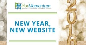Cause Marketing Focus Blog Post New Year, New Website