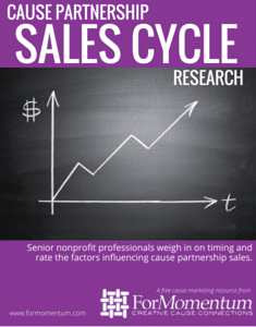Cause Partnership Sales Cycle Research Cover