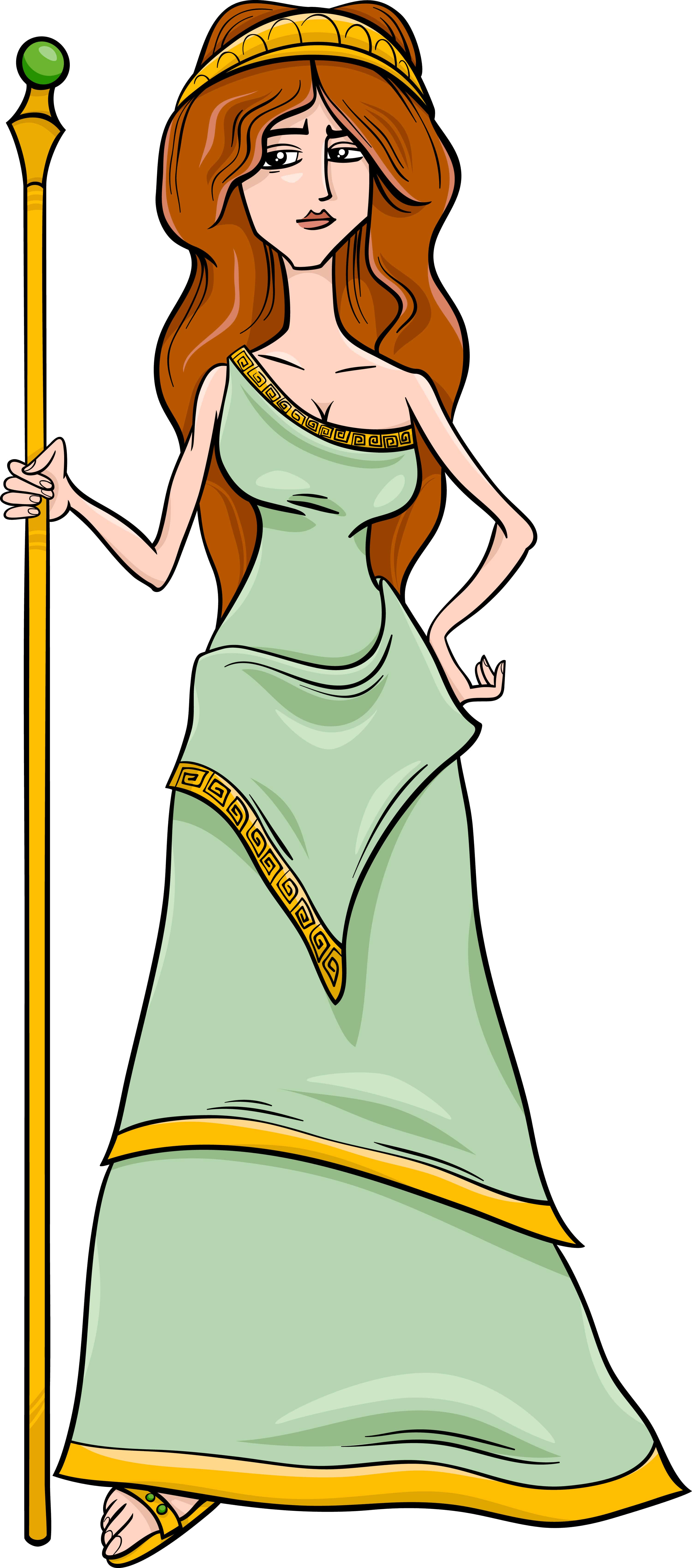 greek goddess cartoon