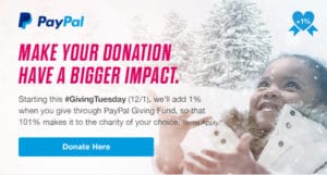 PayPal Giving Tuesday 2015