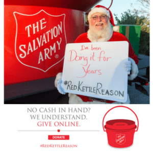 Salvation Army's #RedKettleReason